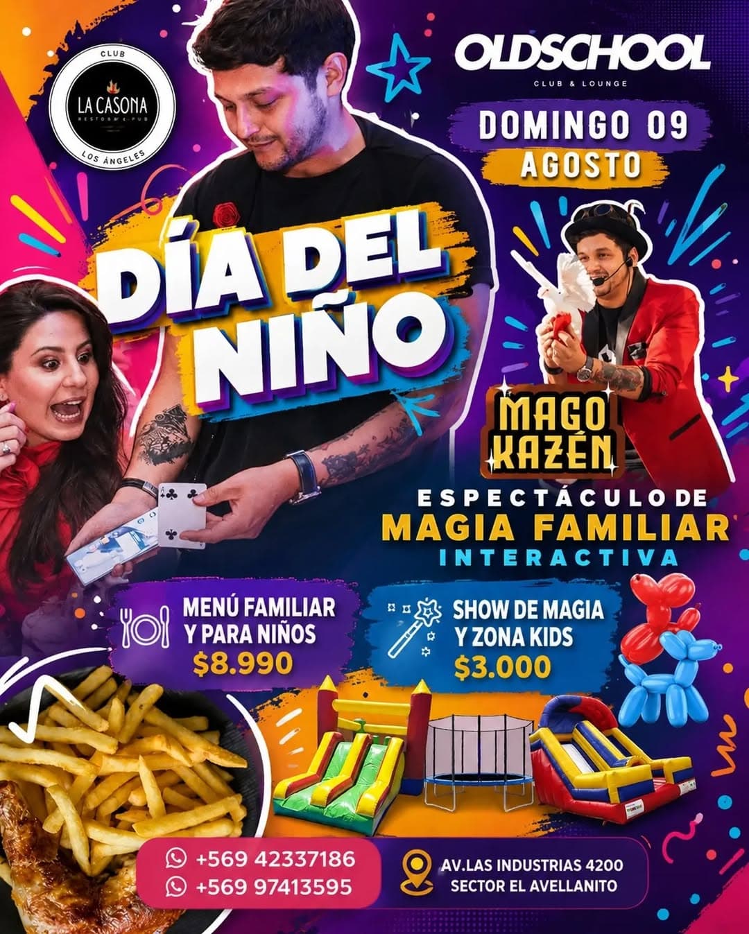 Celebración del Día del Niño con Magia y Diversión en La Casona Los Ángeles