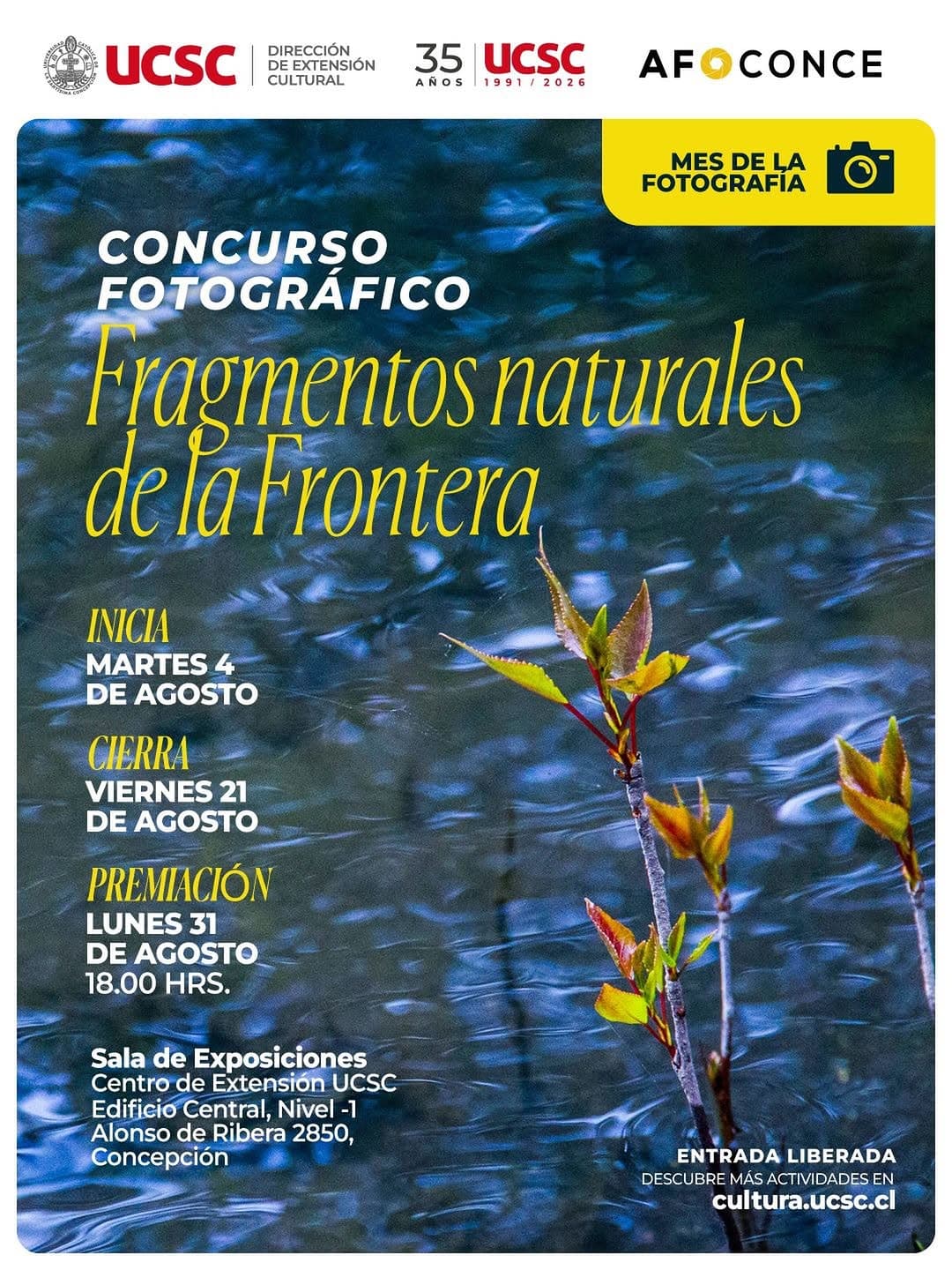 Concurso Fotográfico «Fragmentos naturales de la Frontera» en Concepción