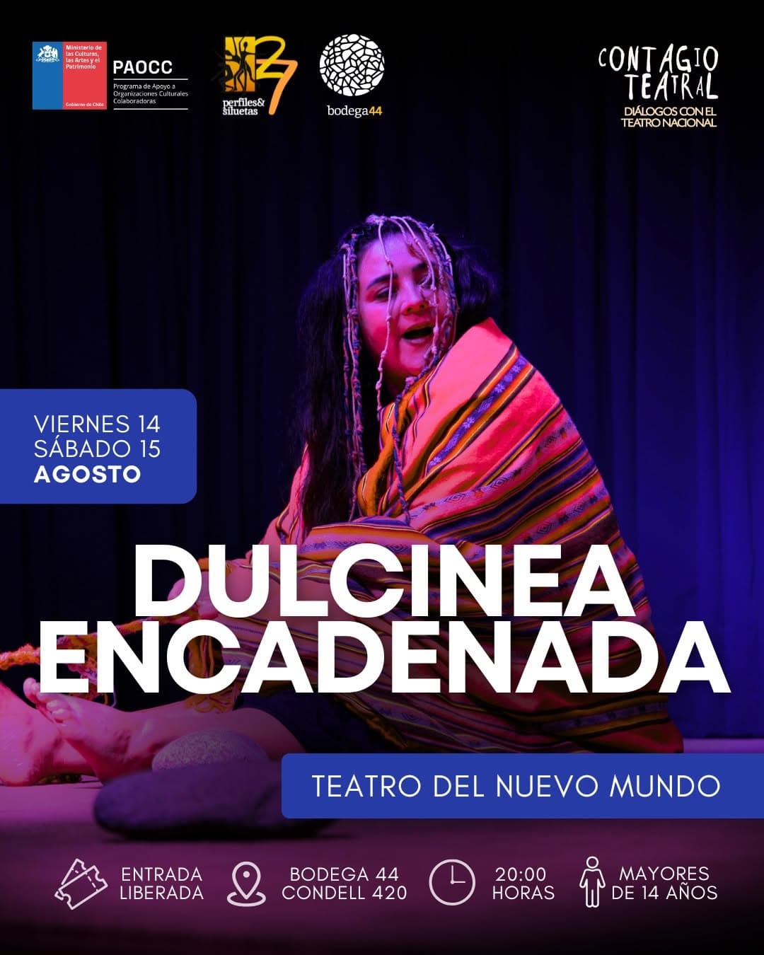 «Dulcinea Encadenada» llega a Bodega 44 con entrada liberada
