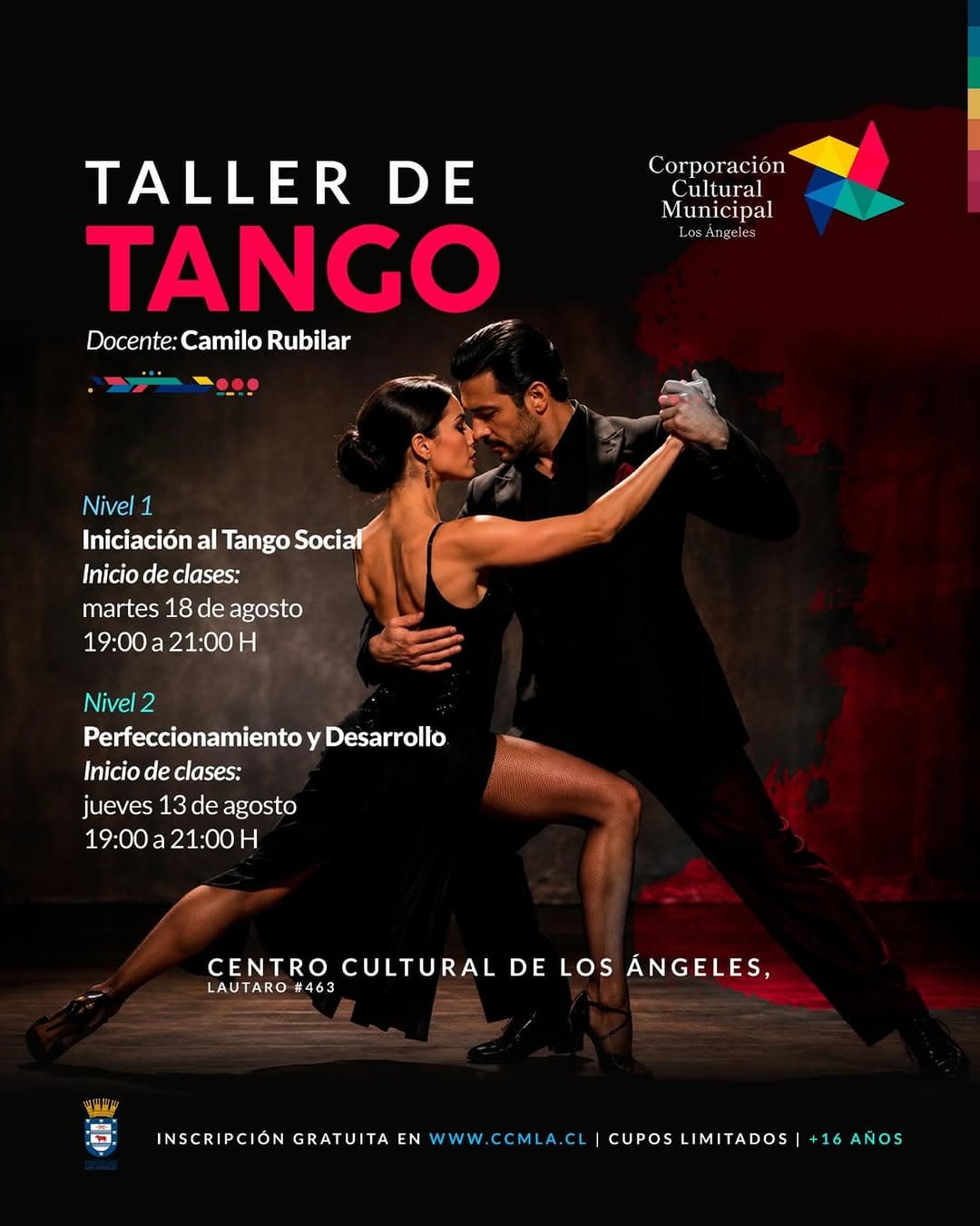 Taller de Tango en Los Ángeles: inscripciones abiertas para dos niveles