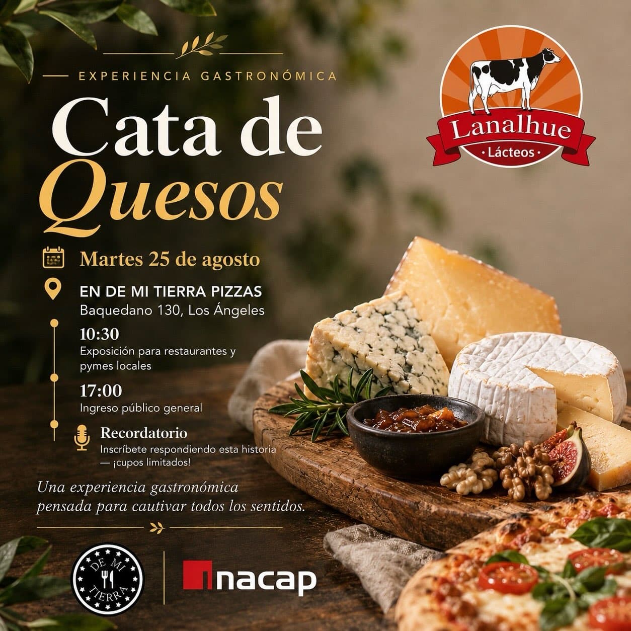Cata de Quesos: Experiencia Gastronómica Lanalhue Lácteos en Los Ángeles