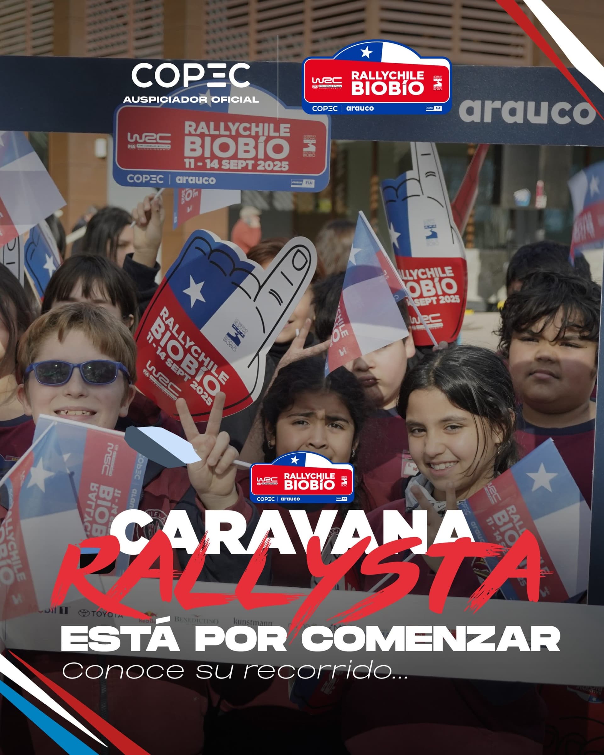 Caravana Rallysta del Rally Chile Biobío 2025 recorrerá la región