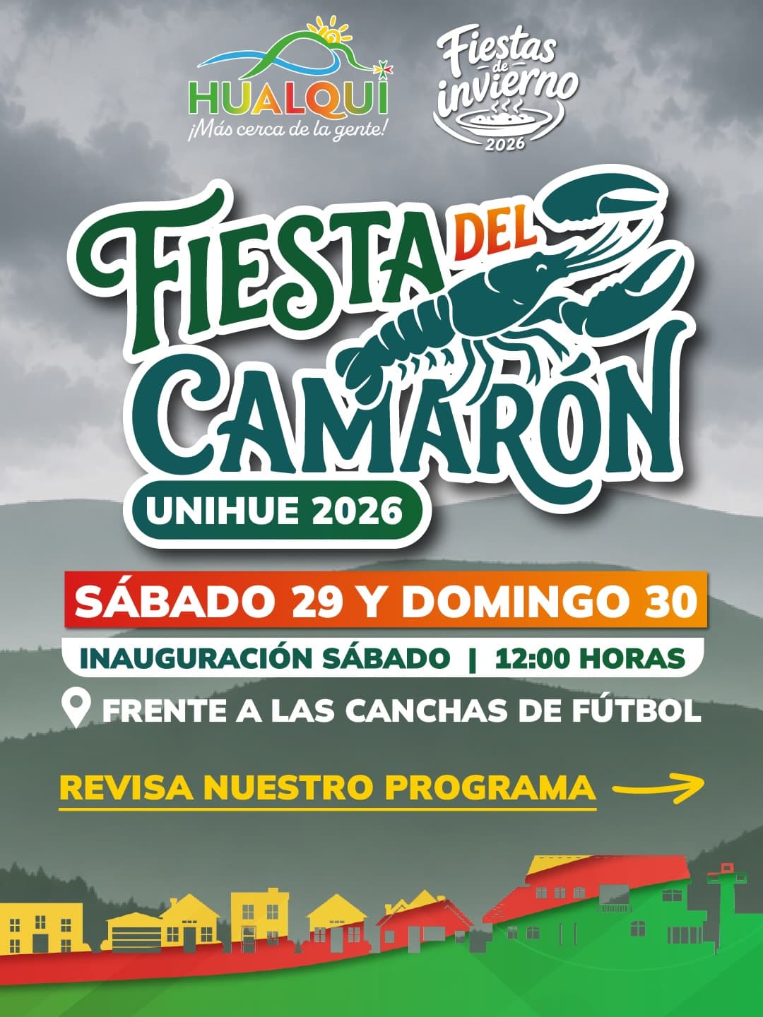 Fiesta del Camarón de Unihue 2026: Celebración familiar de tradiciones y gastronomía típica