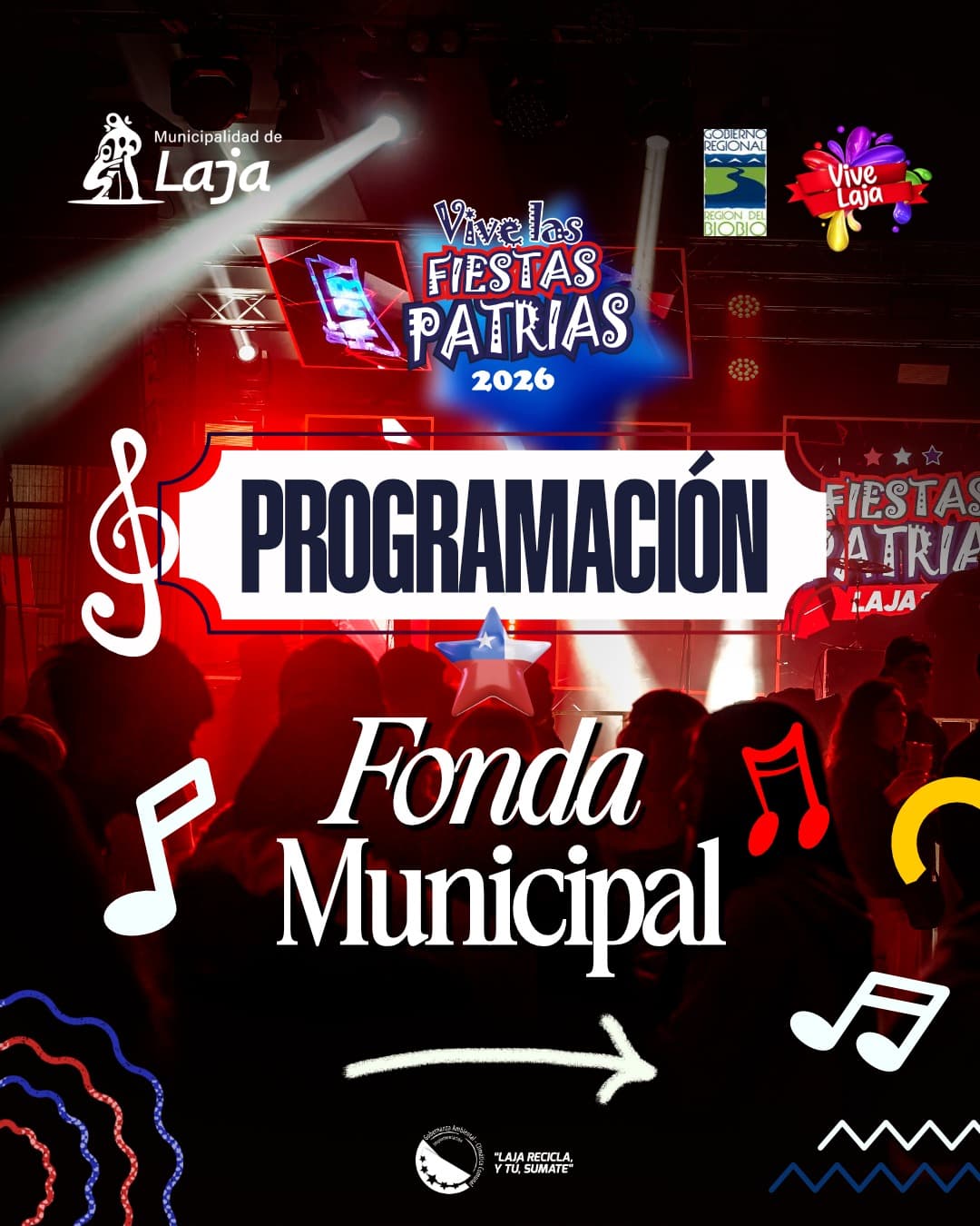 Fiestas Patrias 2026 en Laja: Fonda Municipal del 17 al 20 de septiembre