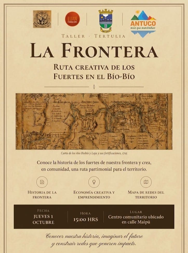 Ruta Creativa «Fuertes en el Biobío» en Antuco: Taller Patrimonial