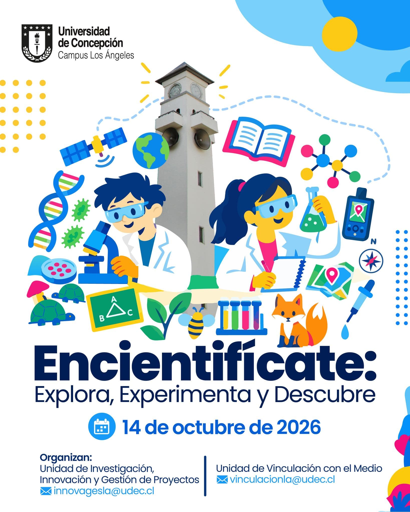 Encientifícate 2026: Gran Jornada Científica en Campus Los Ángeles UdeC