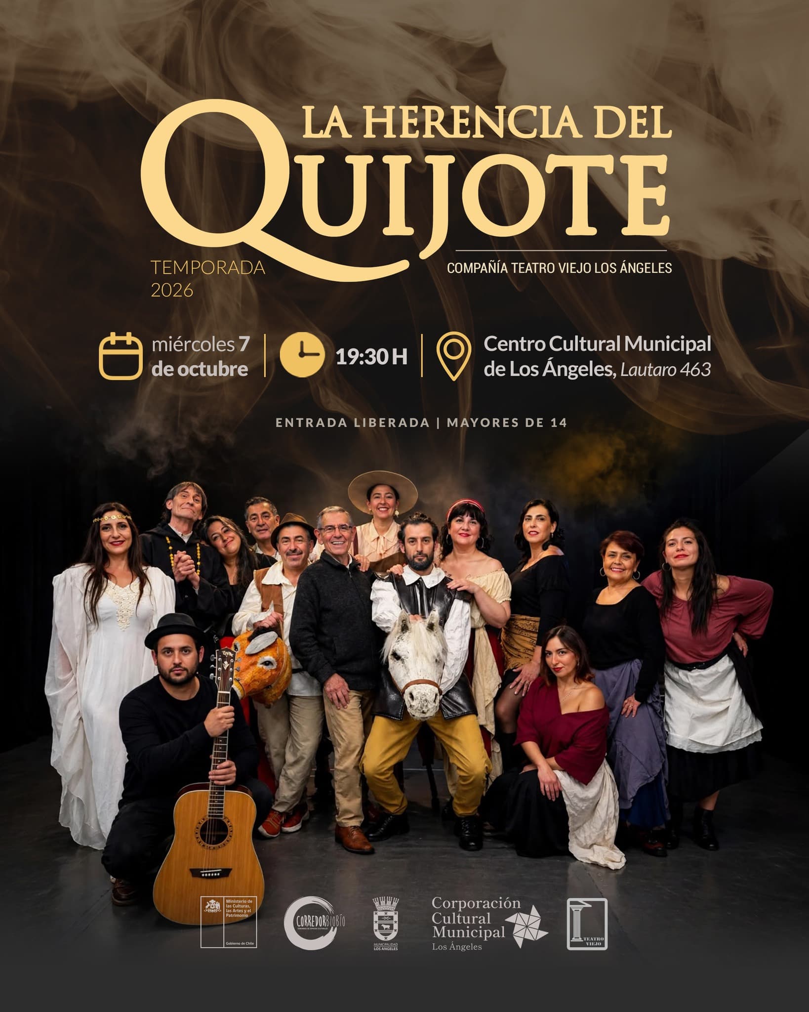 La Herencia del Quijote llega al Centro Cultural Municipal de Los Ángeles