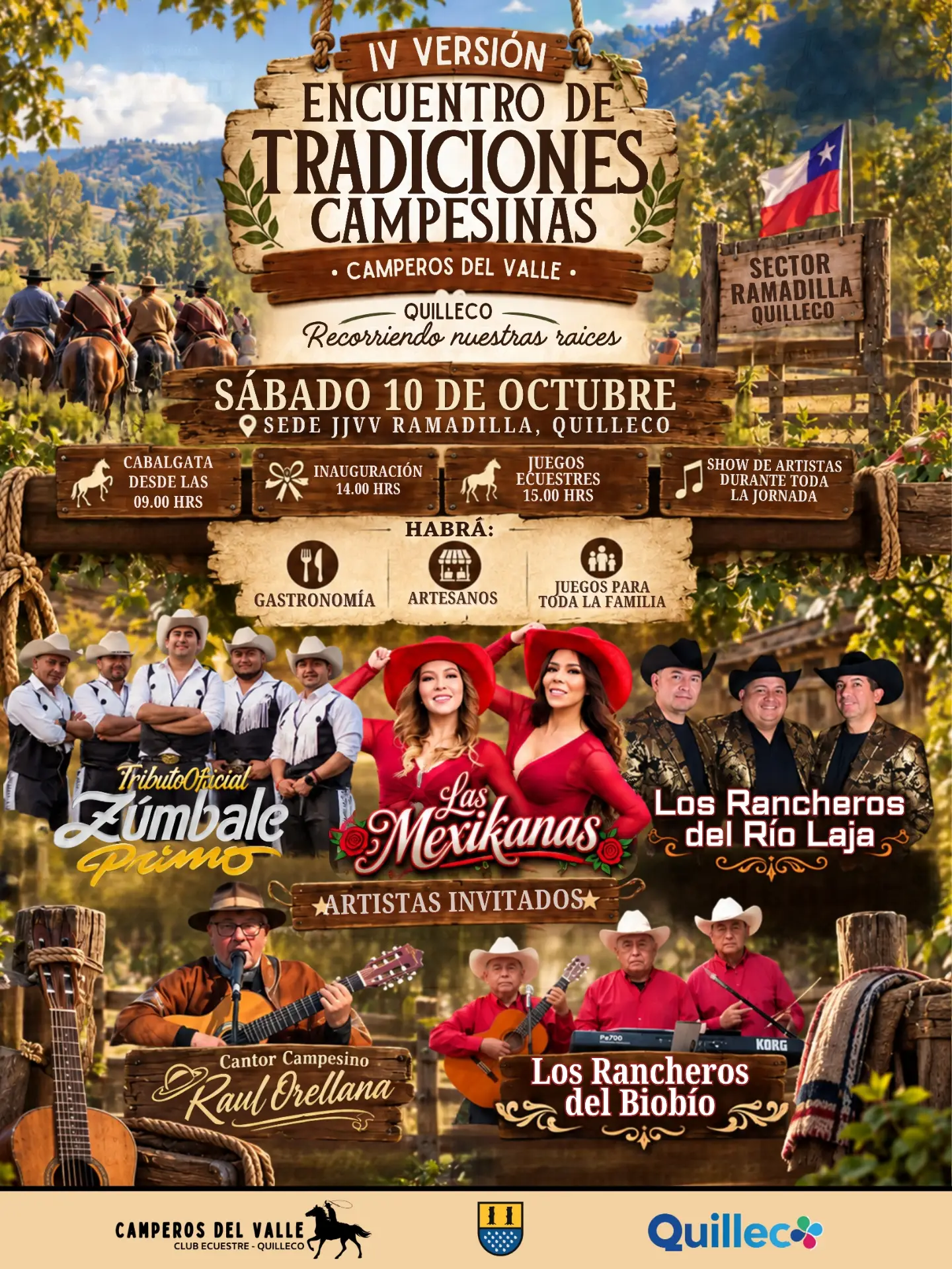 IV Encuentro de Tradiciones Campesinas en Quilleco: Cabalgata, Juegos Ecuestres y Gastronomía Local