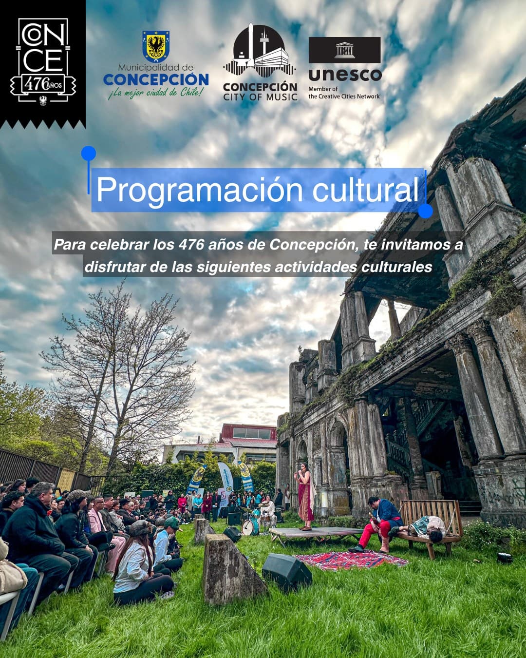 476 Aniversario de Concepción: Programación Cultural
