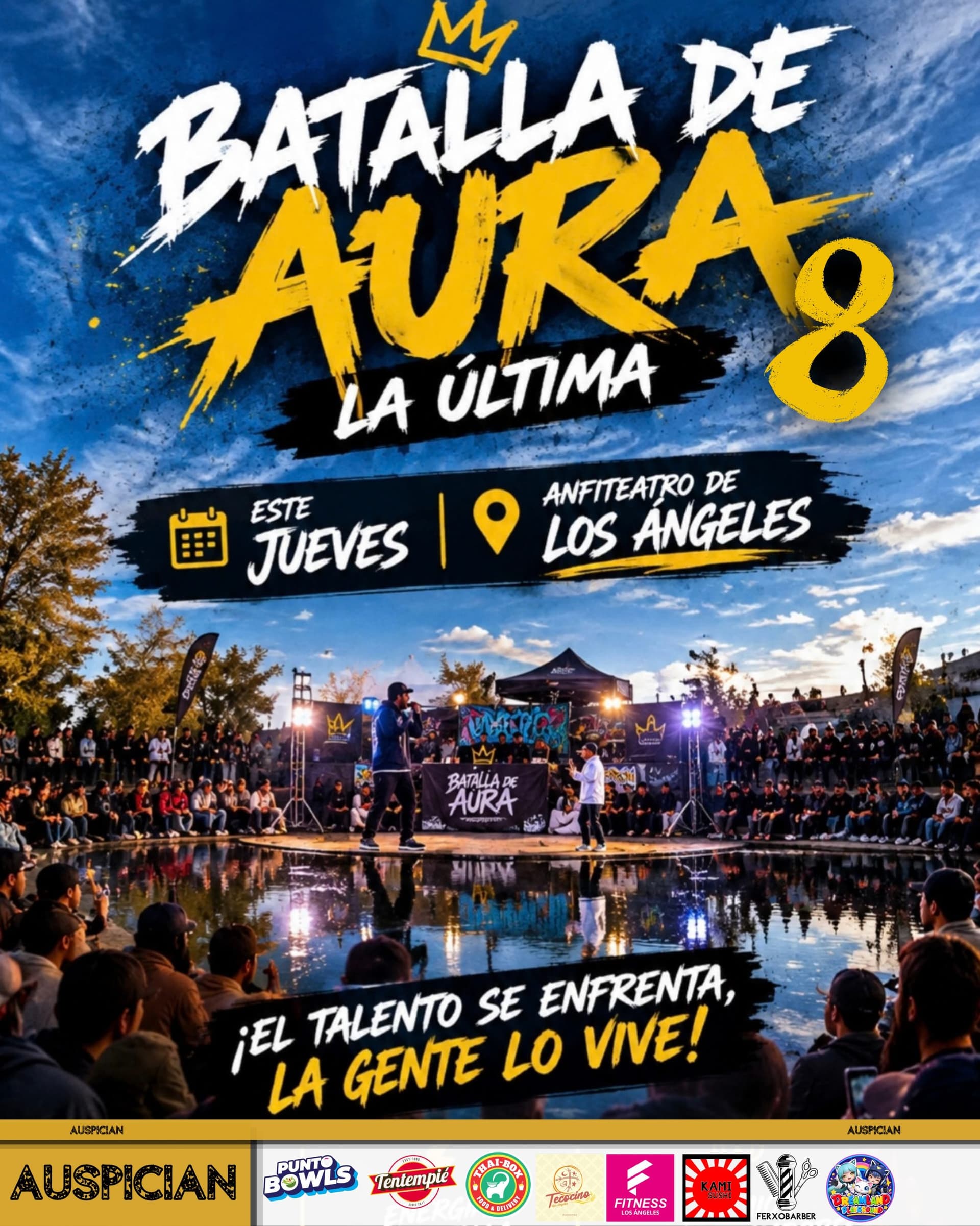 Batalla de Aura 8: La última edición llega este jueves al anfiteatro de Los Ángeles