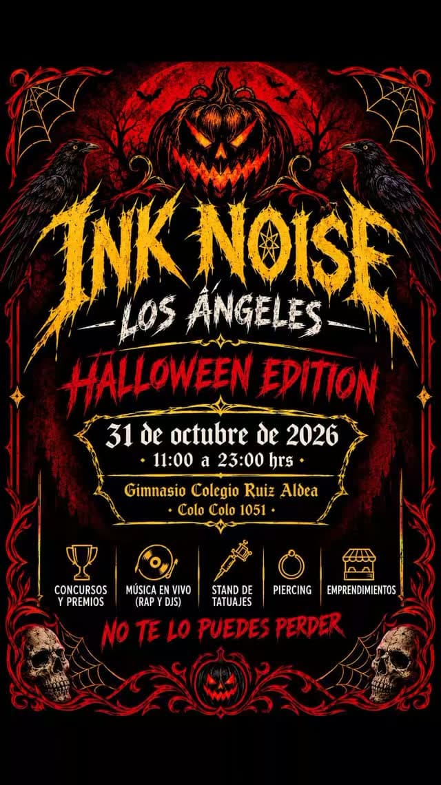 INK NOISE Los Ángeles Halloween Edition: tatuajes, música y emprendimientos