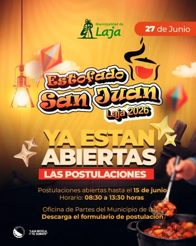 Abren postulaciones para Estofado San Juan Laja 2026: oportunidad para emprendedores y gastrónomos