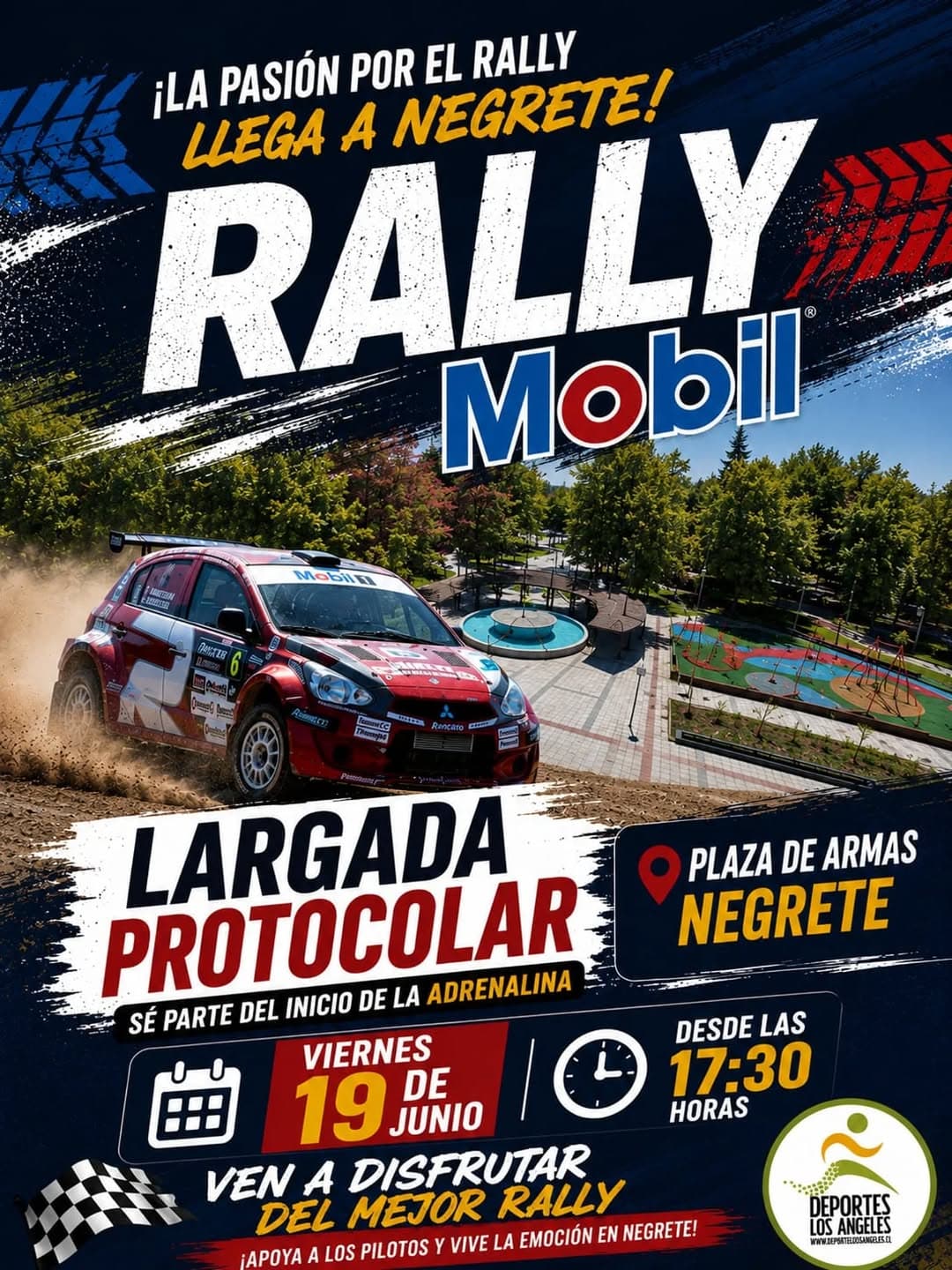 Largada Protocolar del RallyMobil llega a Negrete con show familiar y firma de autógrafos