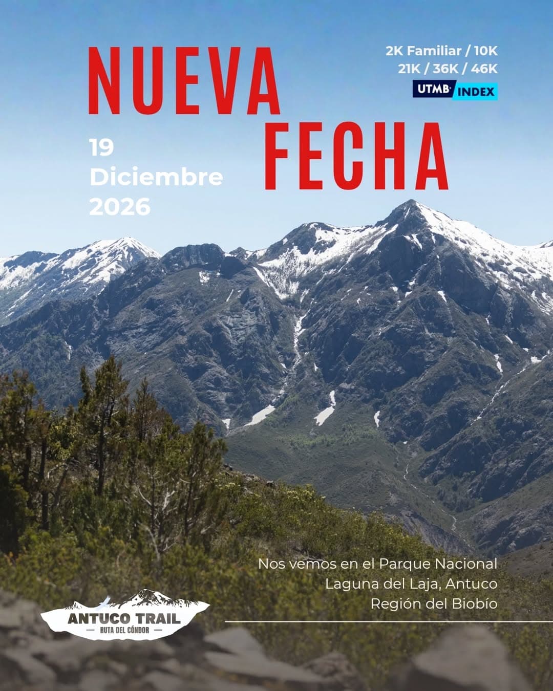 Antuco Trail 2026: Trail Running en el Parque Nacional Laguna del Laja