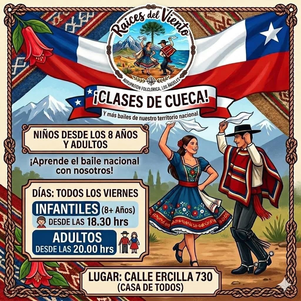 Raíces del Viento invita a participar en proyecto de cueca en Los Ángeles