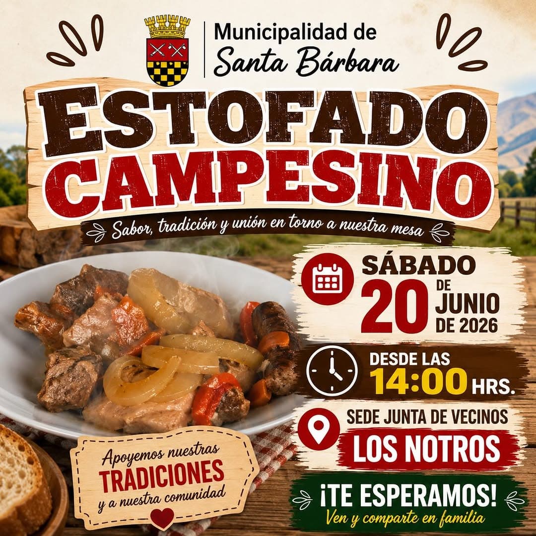 Gran Estofado Campesino en Los Notros: Tradición y comunidad en Santa Bárbara