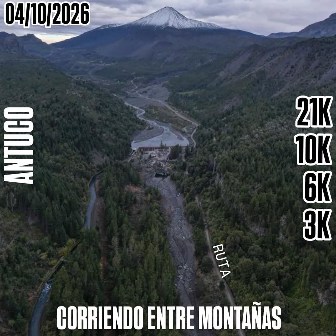 Corriendo entre Montañas 2026: Trail Running con el Volcán Antuco de Fondo