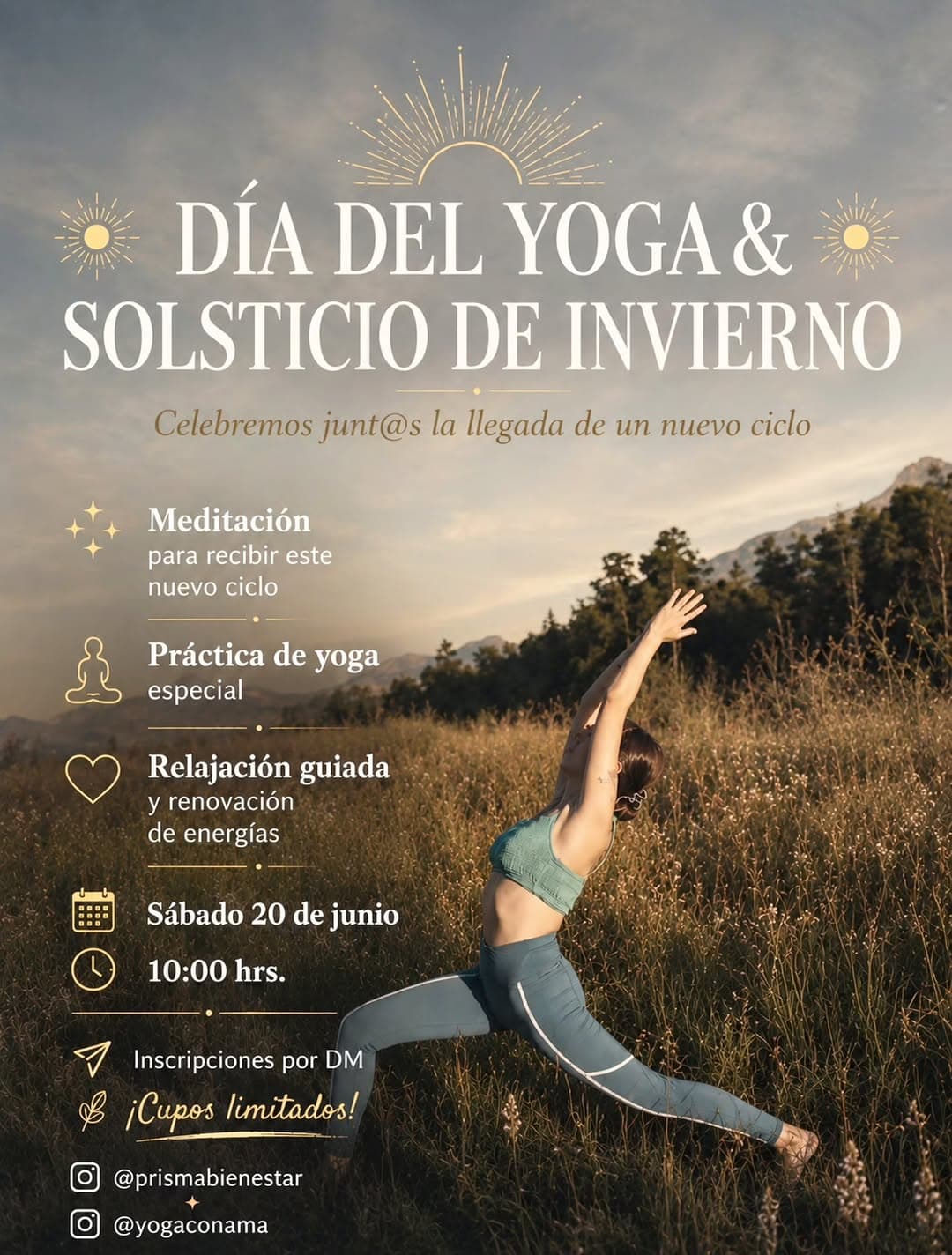 Celebración del Día del Yoga y Solsticio de Invierno en Antuco