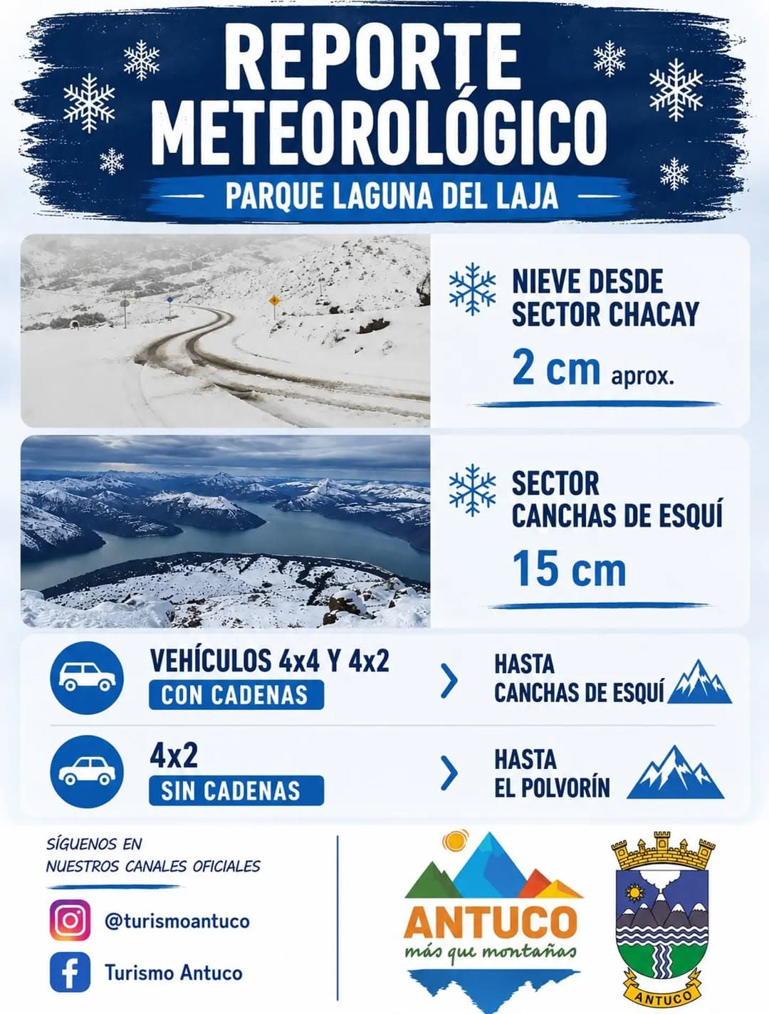 Nieve en el Parque Laguna del Laja: Recomendaciones para tu Visita Invernal