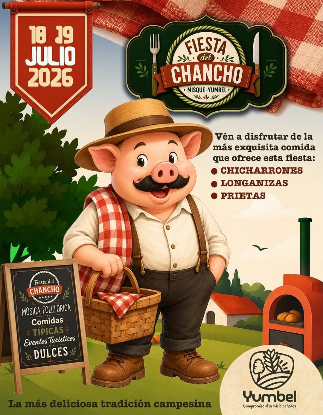 XXV Fiesta del Chancho 2026 en Misque: tradición, gastronomía y folclor