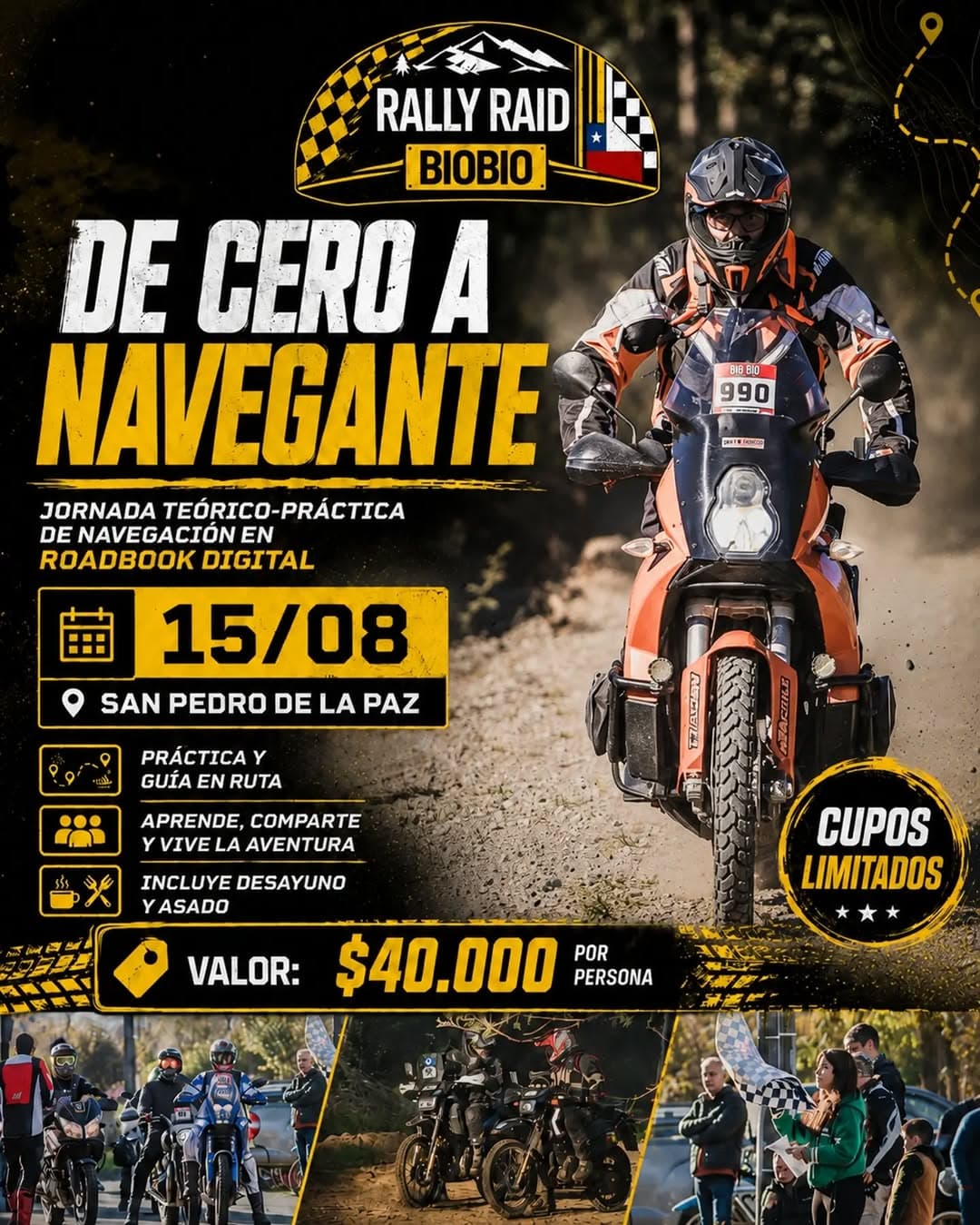 De Cero a Navegante: Jornada de Iniciación en Rally Raid y Navegación Off-Road en San Pedro de la Paz