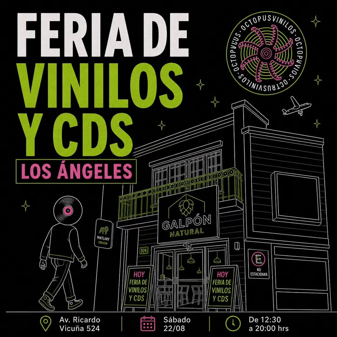 Feria de Vinilos y CDs llega a Los Ángeles este sábado 22 de agosto