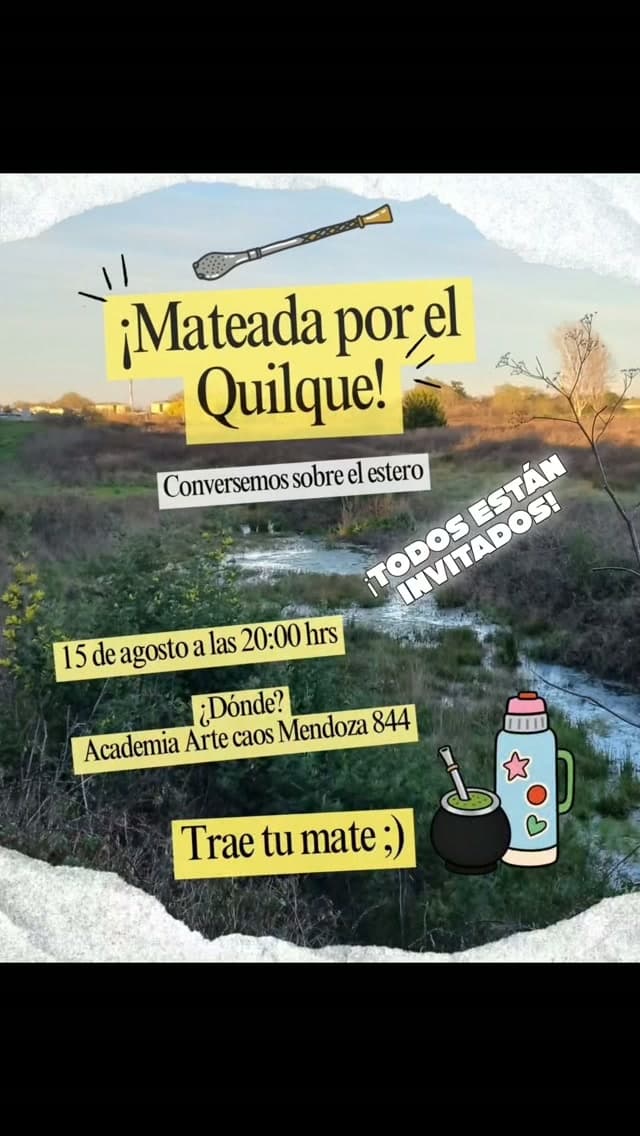 Mateada por el Quilque: conversatorio abierto sobre el estero