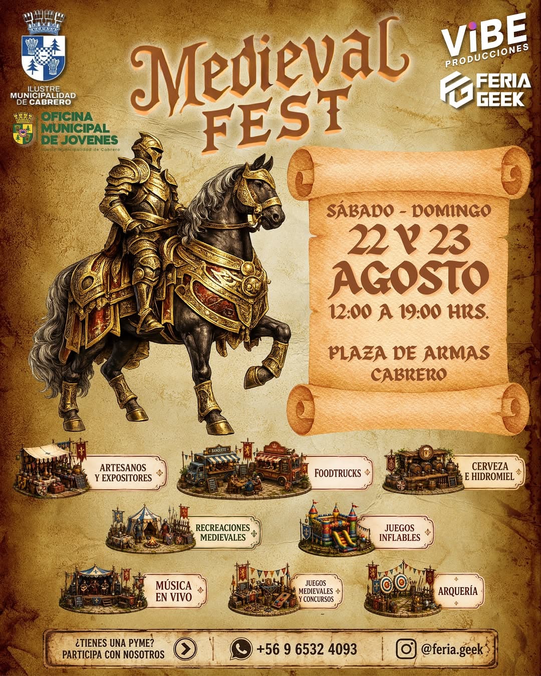 Medieval Fest en Cabrero: dos días de recreaciones, juegos y música medieval