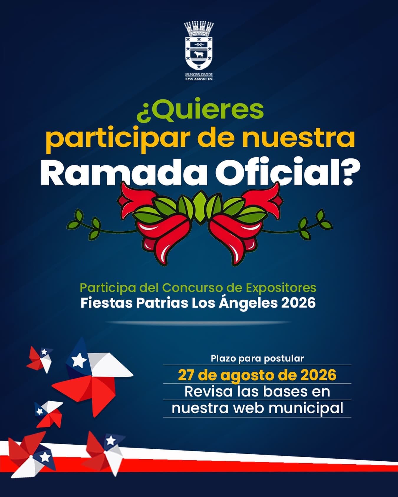 Concurso de Expositores para Ramada Oficial de Fiestas Patrias Los Ángeles 2026