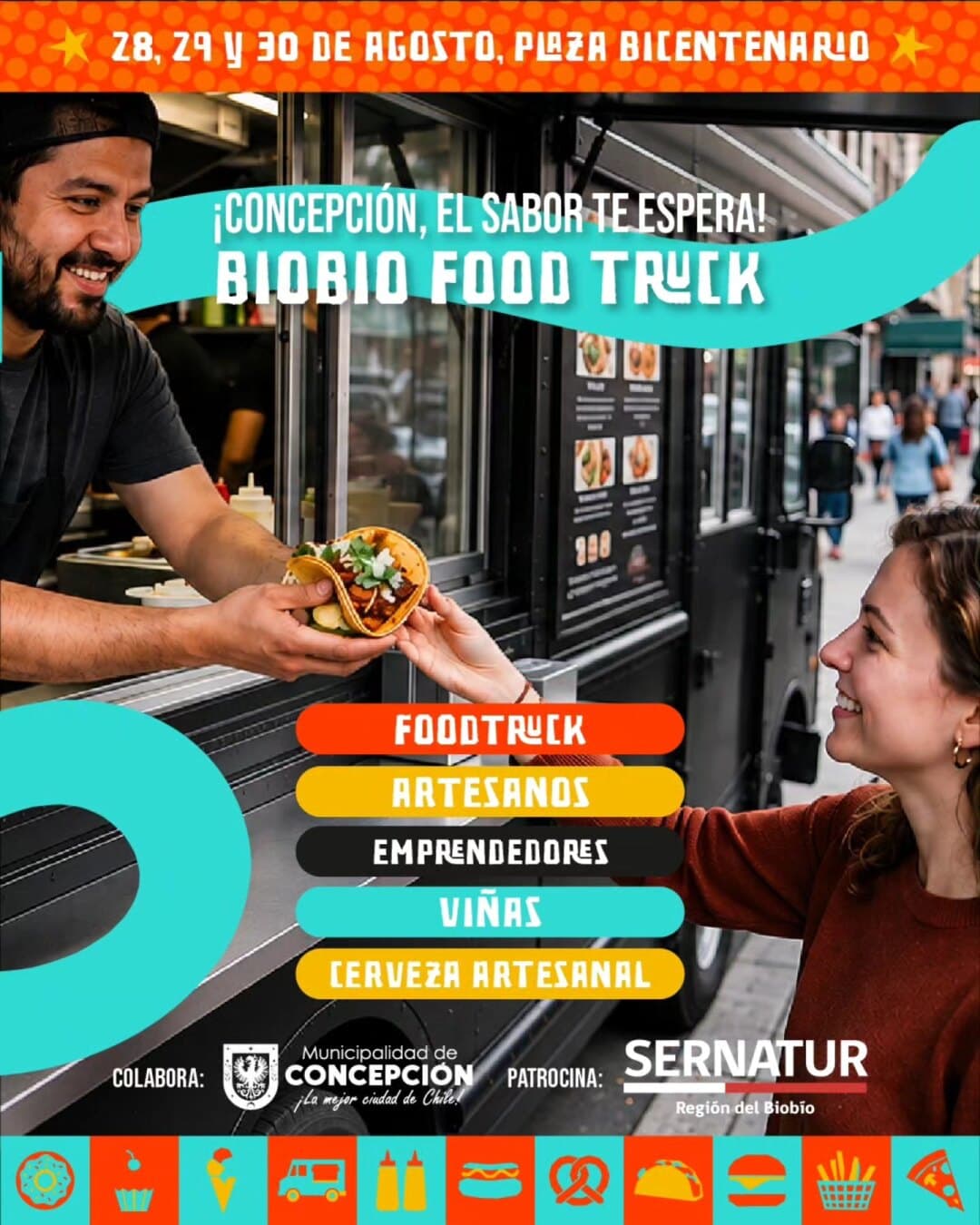 BioBio Food Truck llega a Plaza Bicentenario con gastronomía, artesanía y cerveza artesanal