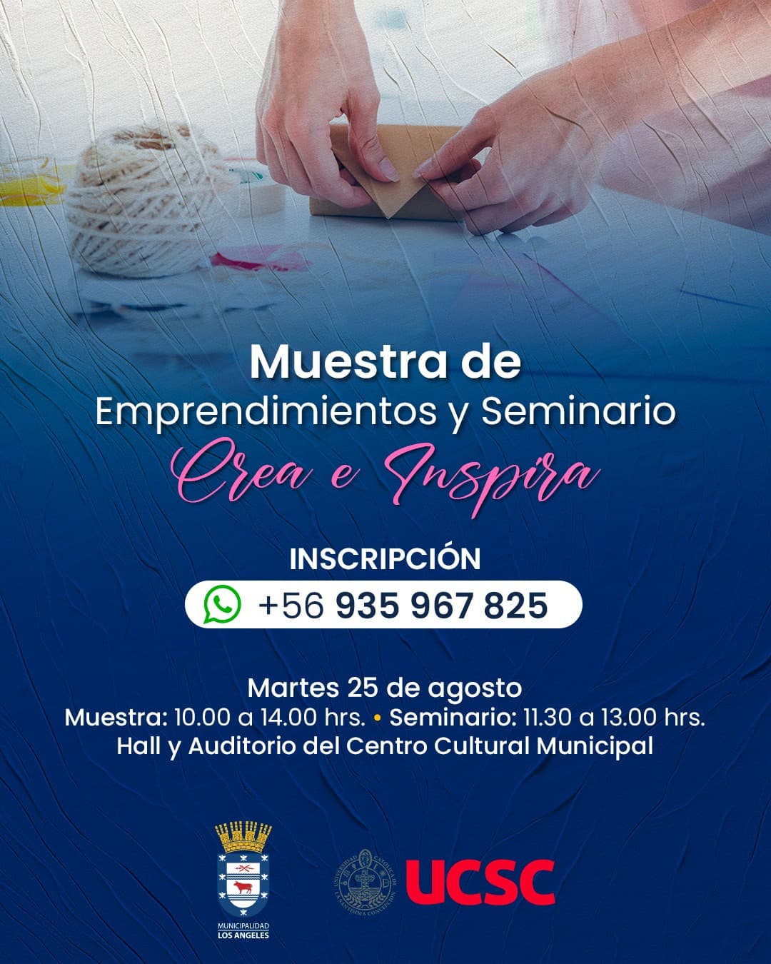Muestra de Emprendimientos y Seminario «Crea e Inspira» en Los Ángeles