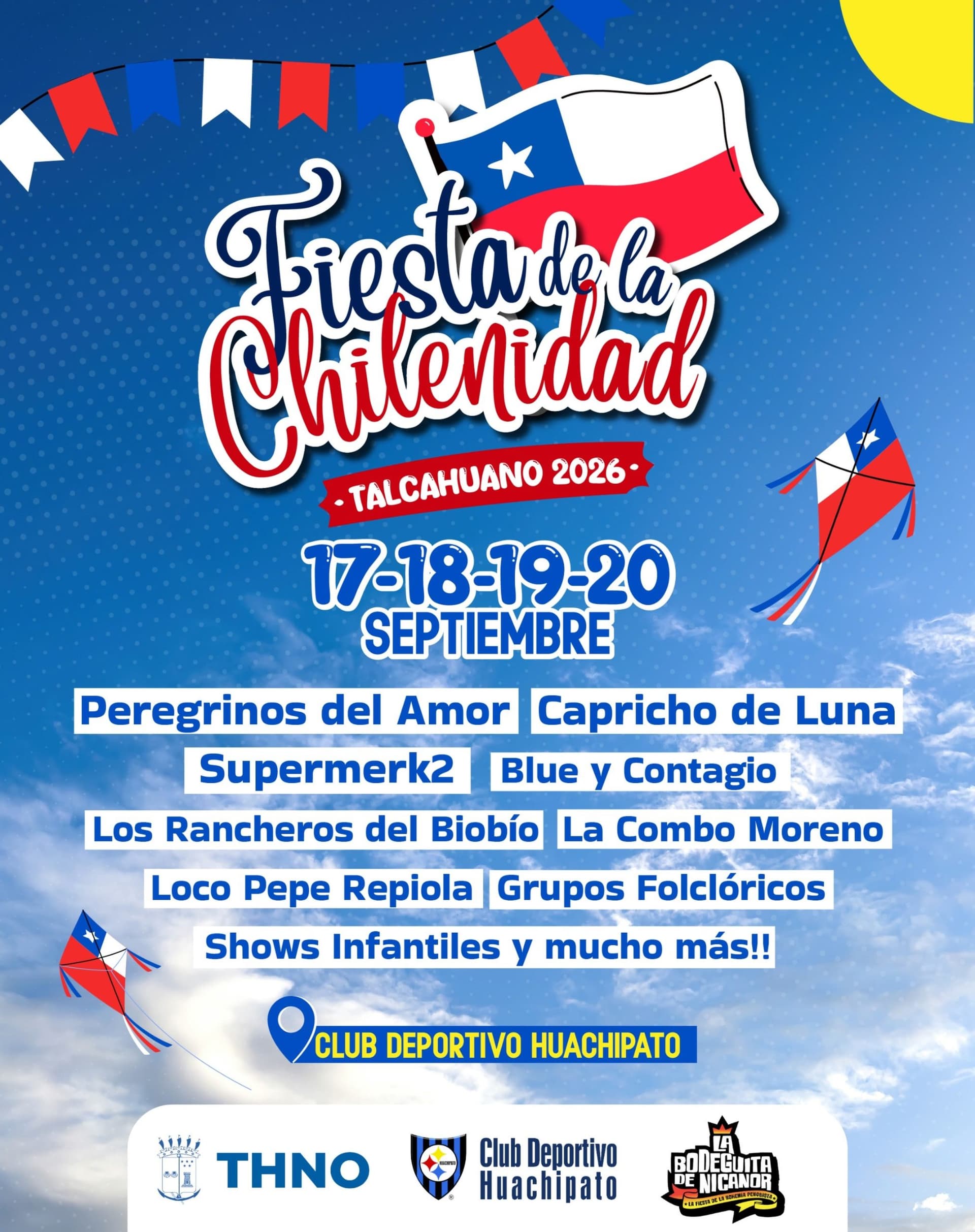 Fiesta de la Chilenidad 2026 en Talcahuano: 4 días de música, tradición y celebración
