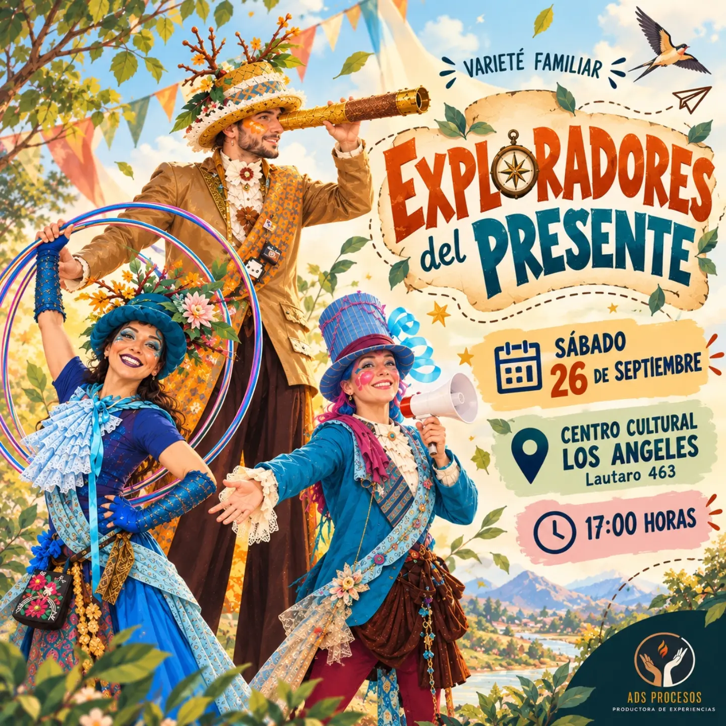 Exploradores del Presente: expedición de teatro y circo en el Centro Cultural de Los Ángeles