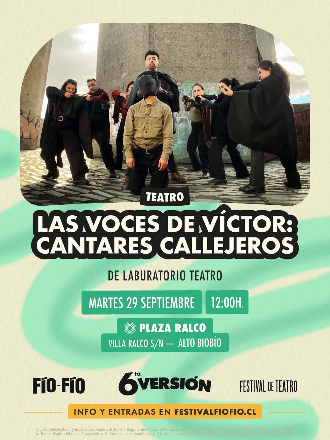 Las Voces de Víctor: Cantares Callejeros llega a Alto Biobío en el Festival Fío-Fío