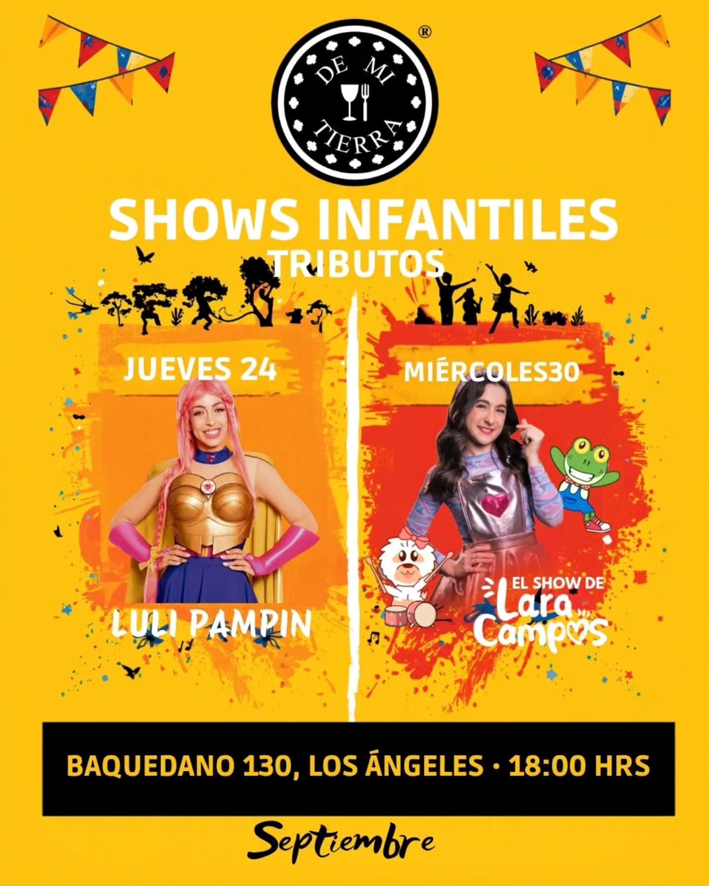 Shows Infantiles: Luli Pampin y Lara Campos en De Mi Tierra Los Ángeles