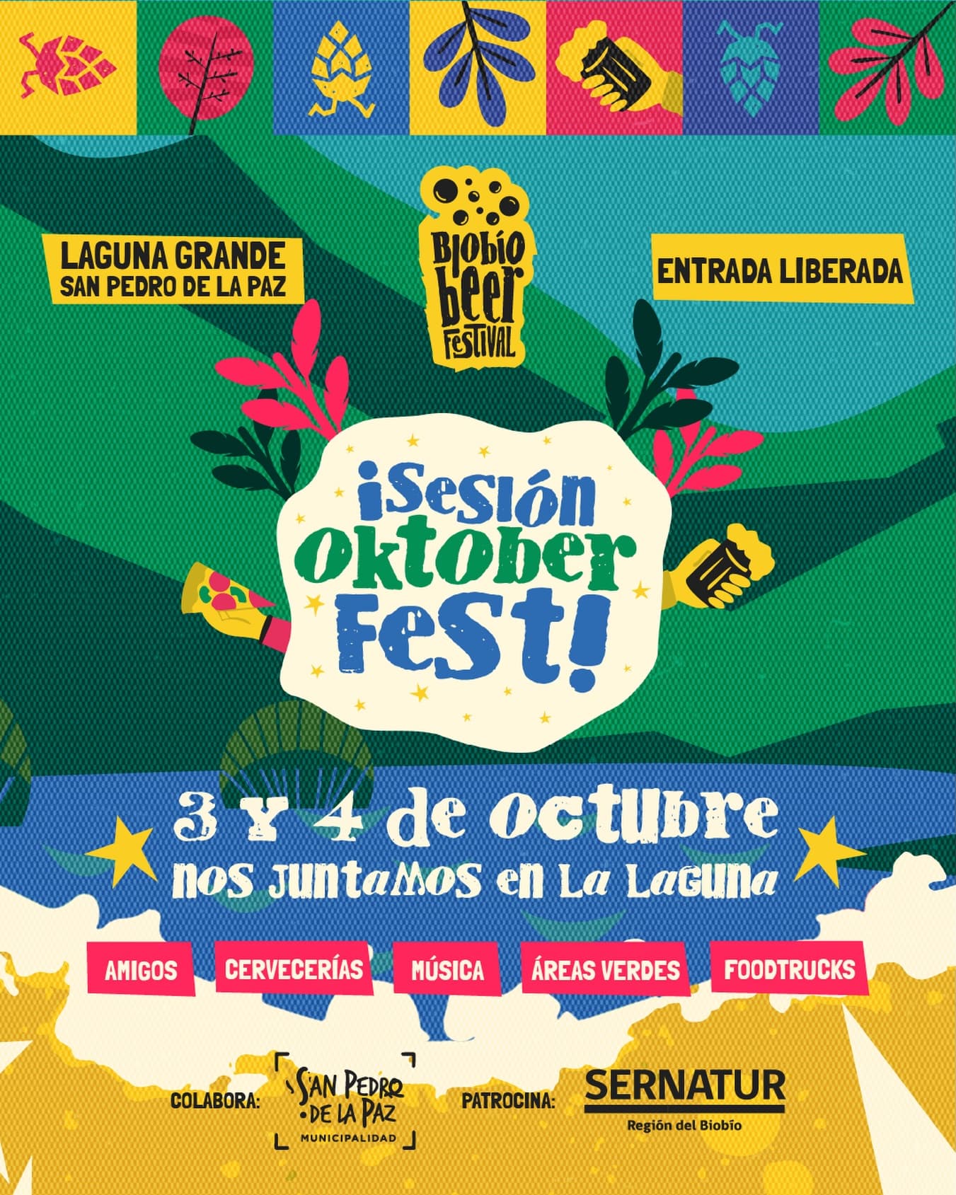 ¡Sesión Oktoberfest en Laguna Grande! Bio Bio Beer Festival el 3 y 4 de octubre