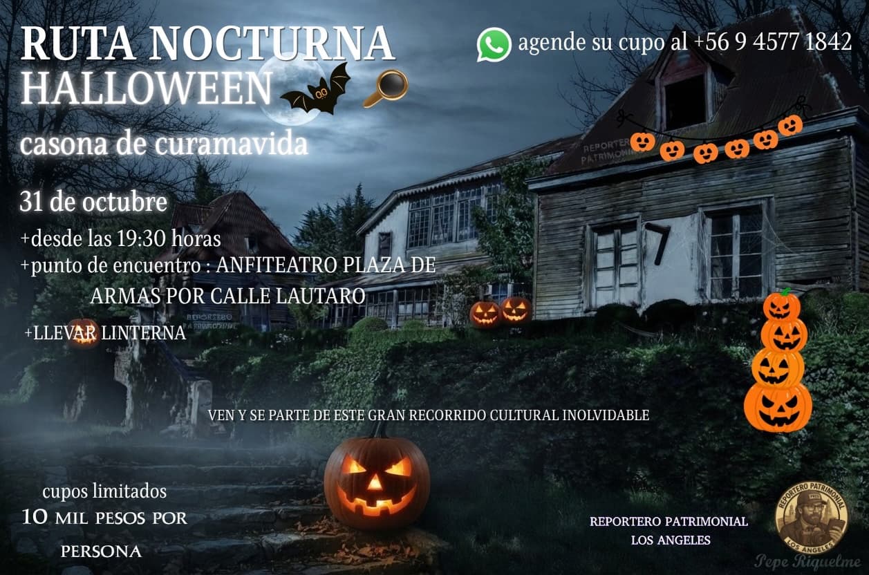 Ruta Nocturna de Halloween en la Casona de Curamavida, Los Ángeles