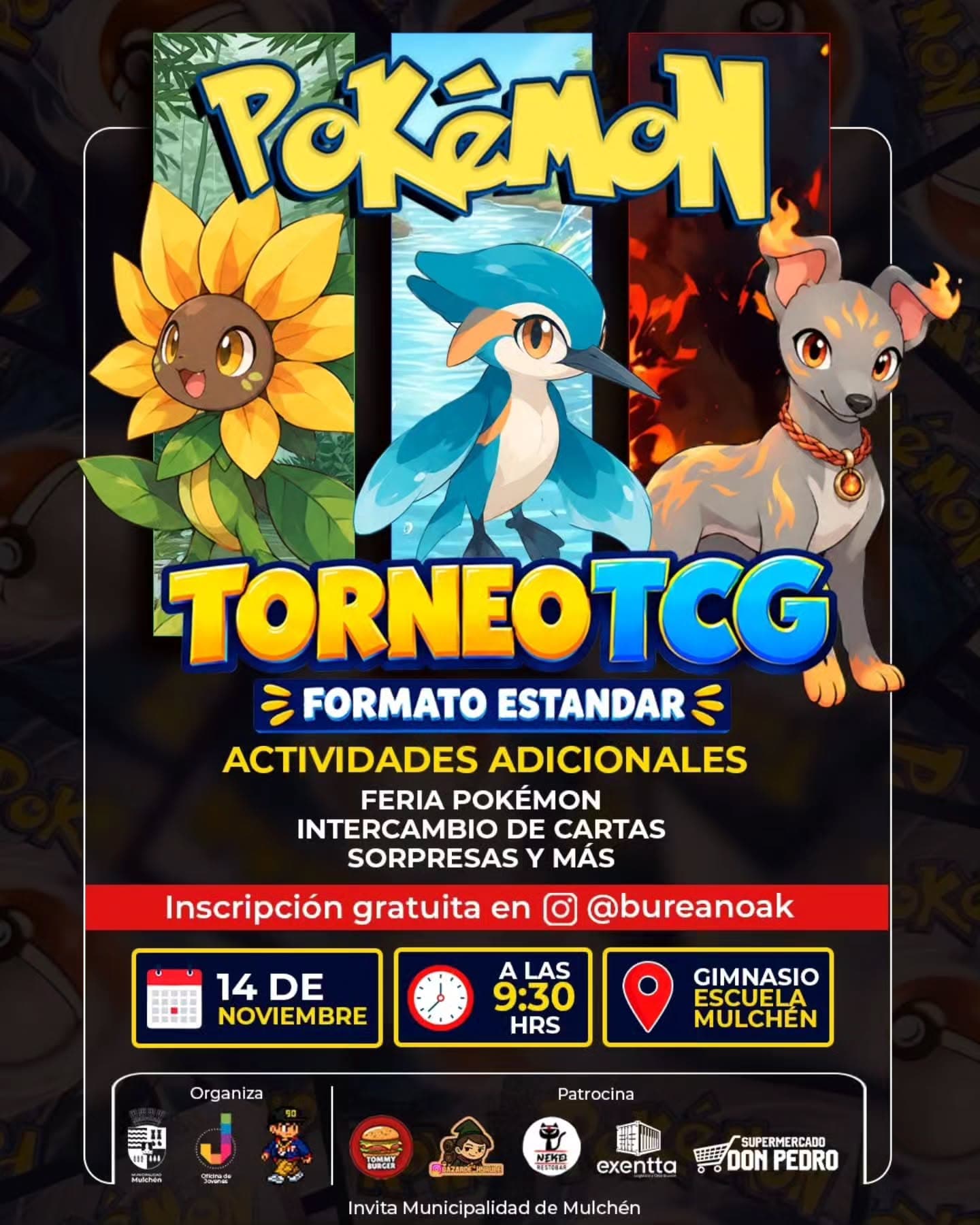 Campeonato Pokémon TCG en Mulchén: Torneo de Cartas con Premios y Actividades