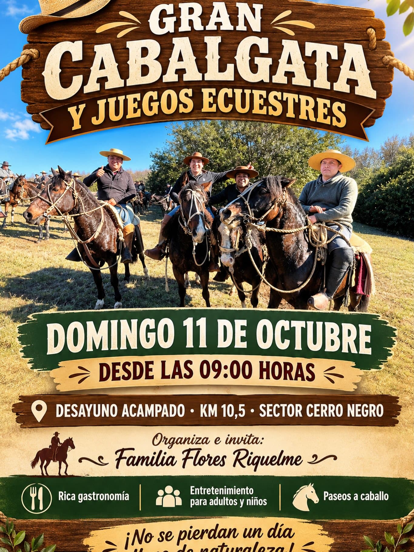 Gran Cabalgata y Juegos Ecuestres en Santa Bárbara