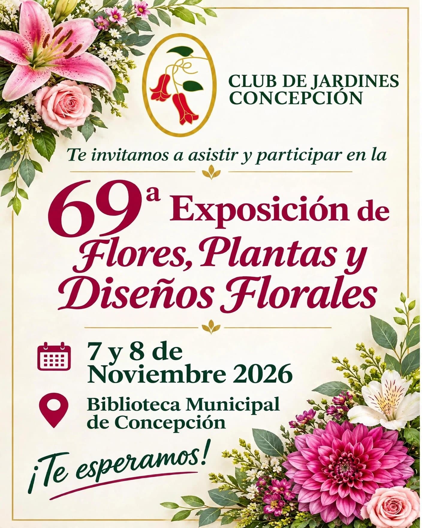69ª Exposición de Flores, Plantas y Diseños Florales en Concepción