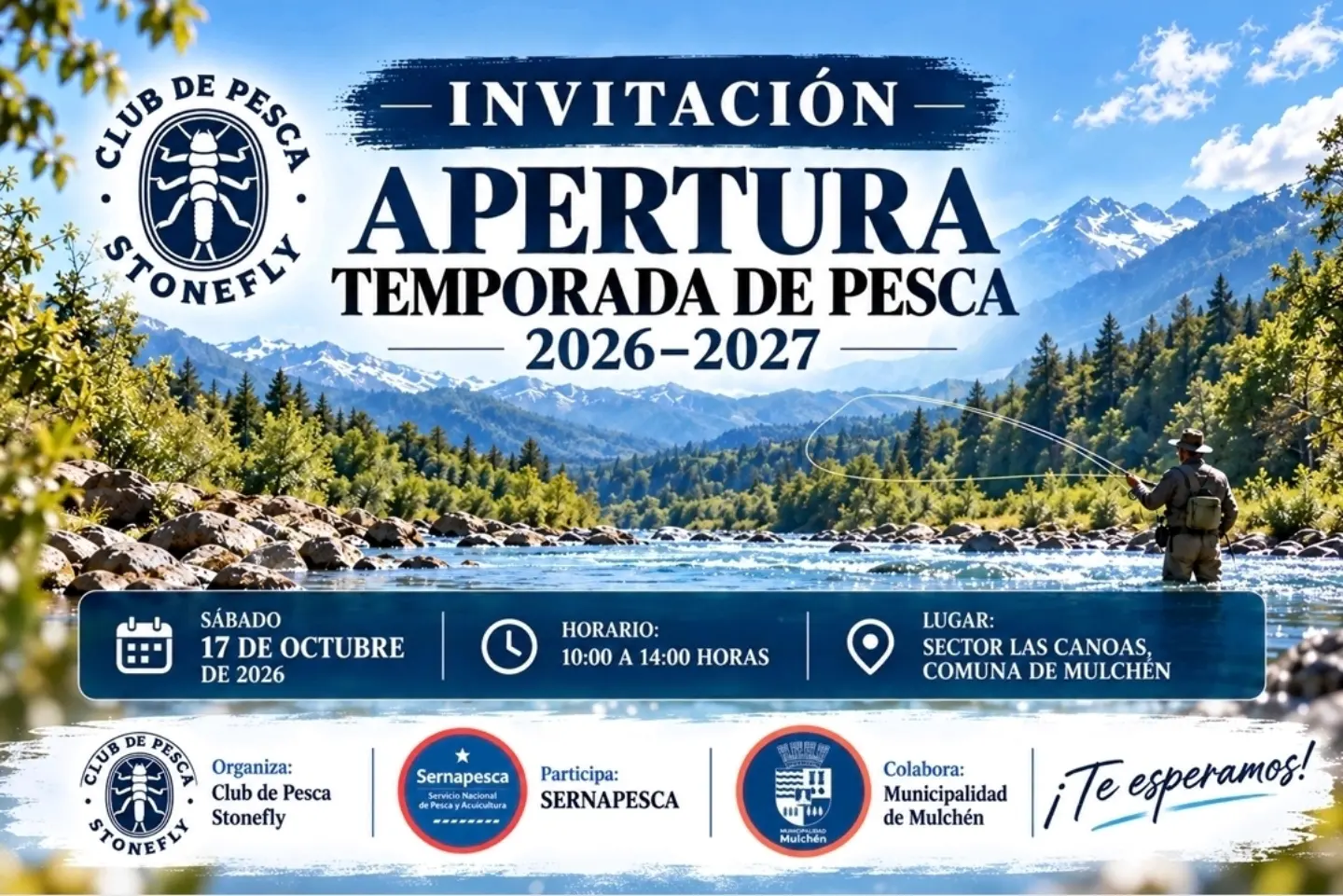 Apertura de la Temporada de Pesca 2026-2027 en Mulchén
