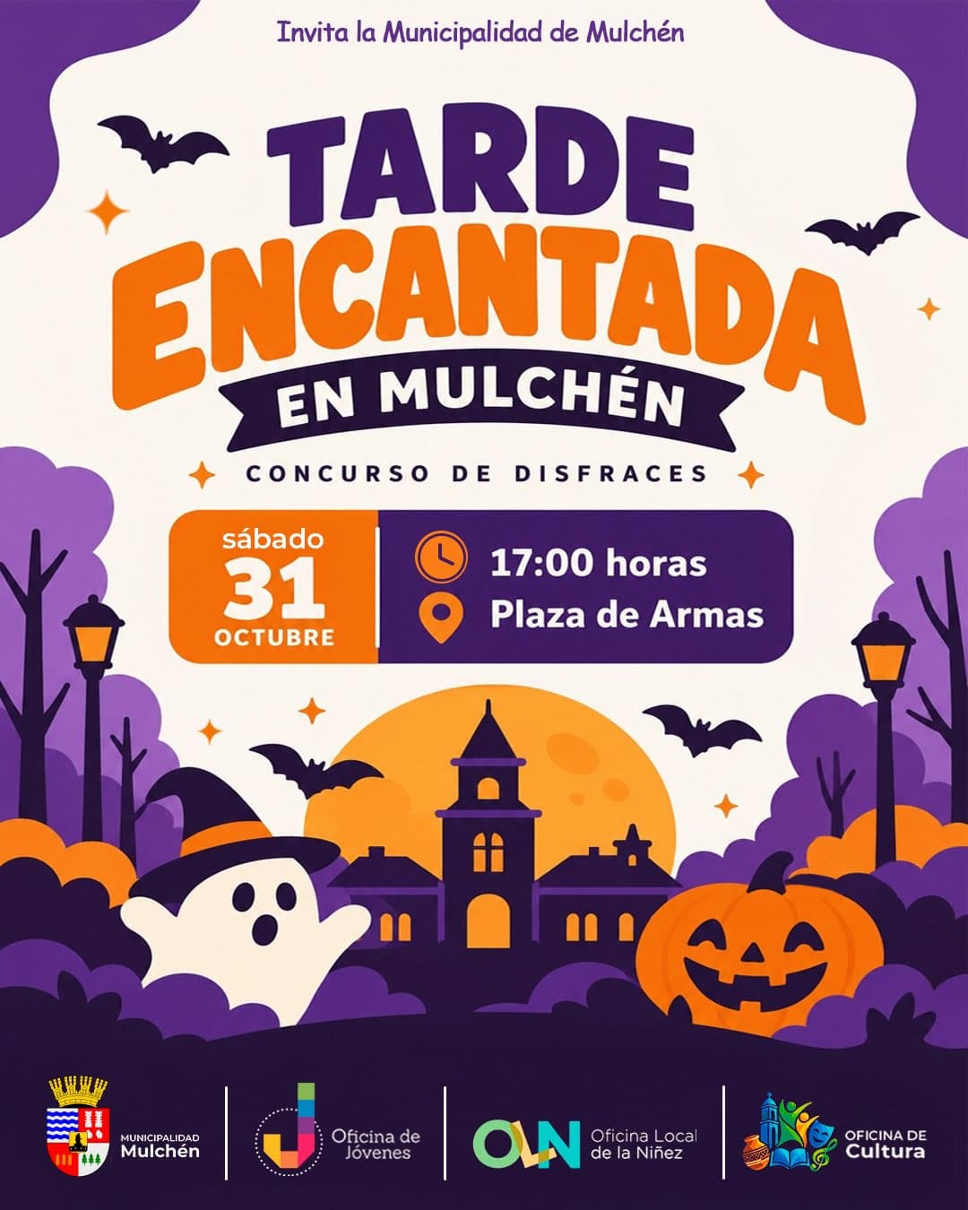 Tarde Encantada en Mulchén: Concurso de Disfraces y Celebración de Halloween