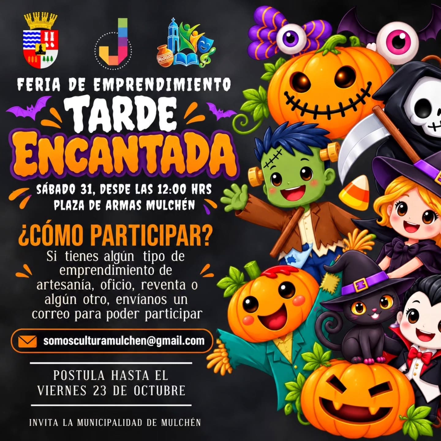 Feria de Emprendimiento «Tarde Encantada» en Mulchén: postulaciones abiertas