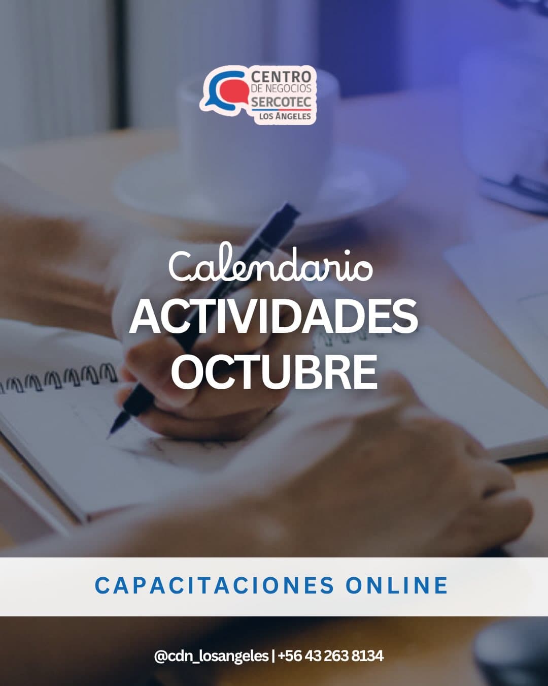 Calendario de Capacitaciones Gratuitas de Octubre 2026 – Centro de Negocios SERCOTEC Los Ángeles