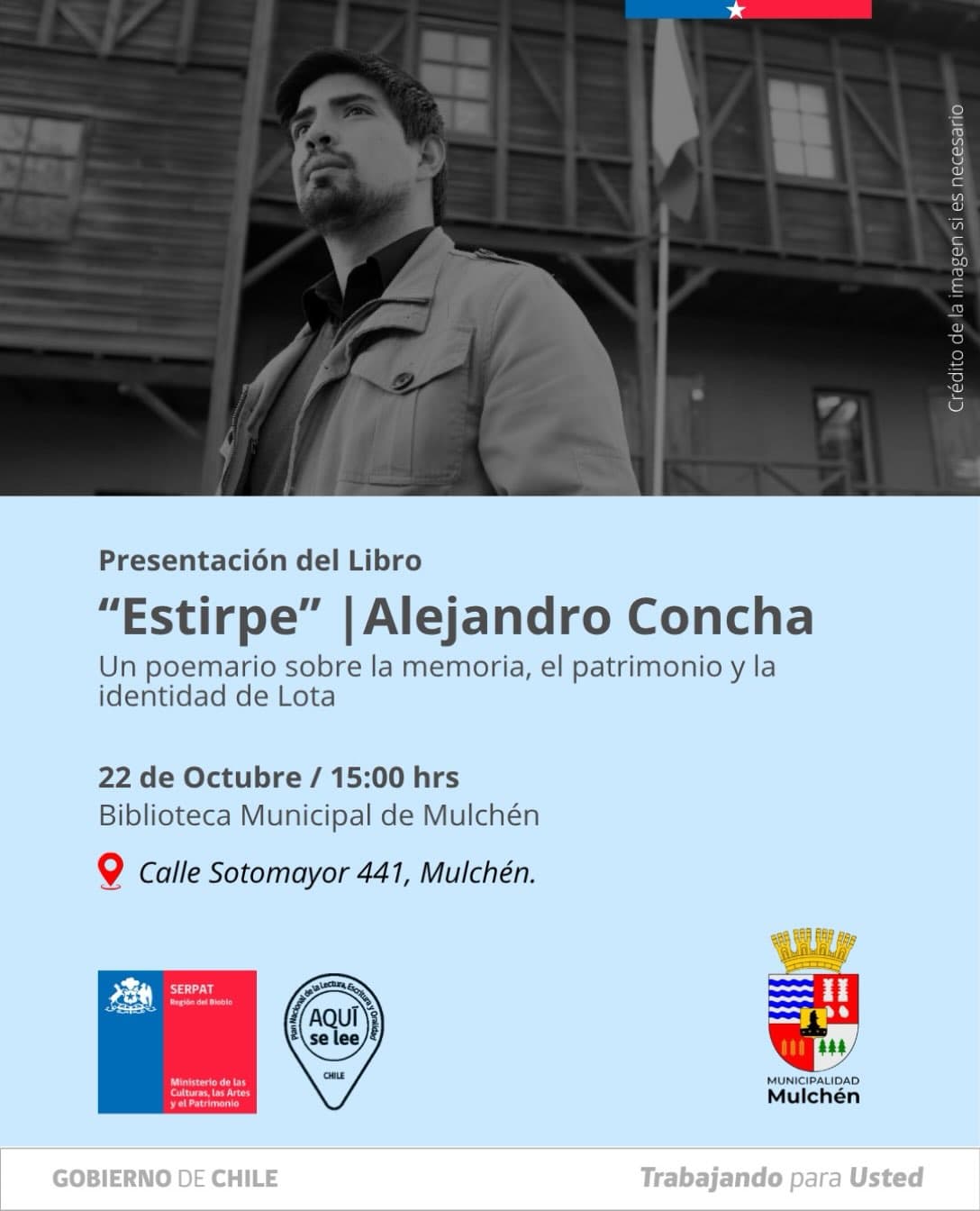 Presentación del libro ‘Estirpe’ de Alejandro Concha en Mulchén