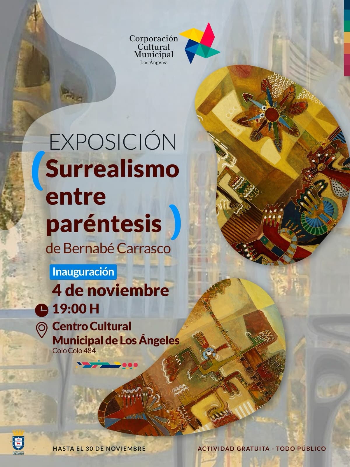 Exposición «Surrealismo entre paréntesis» de Bernabé Carrasco se inaugura en Los Ángeles