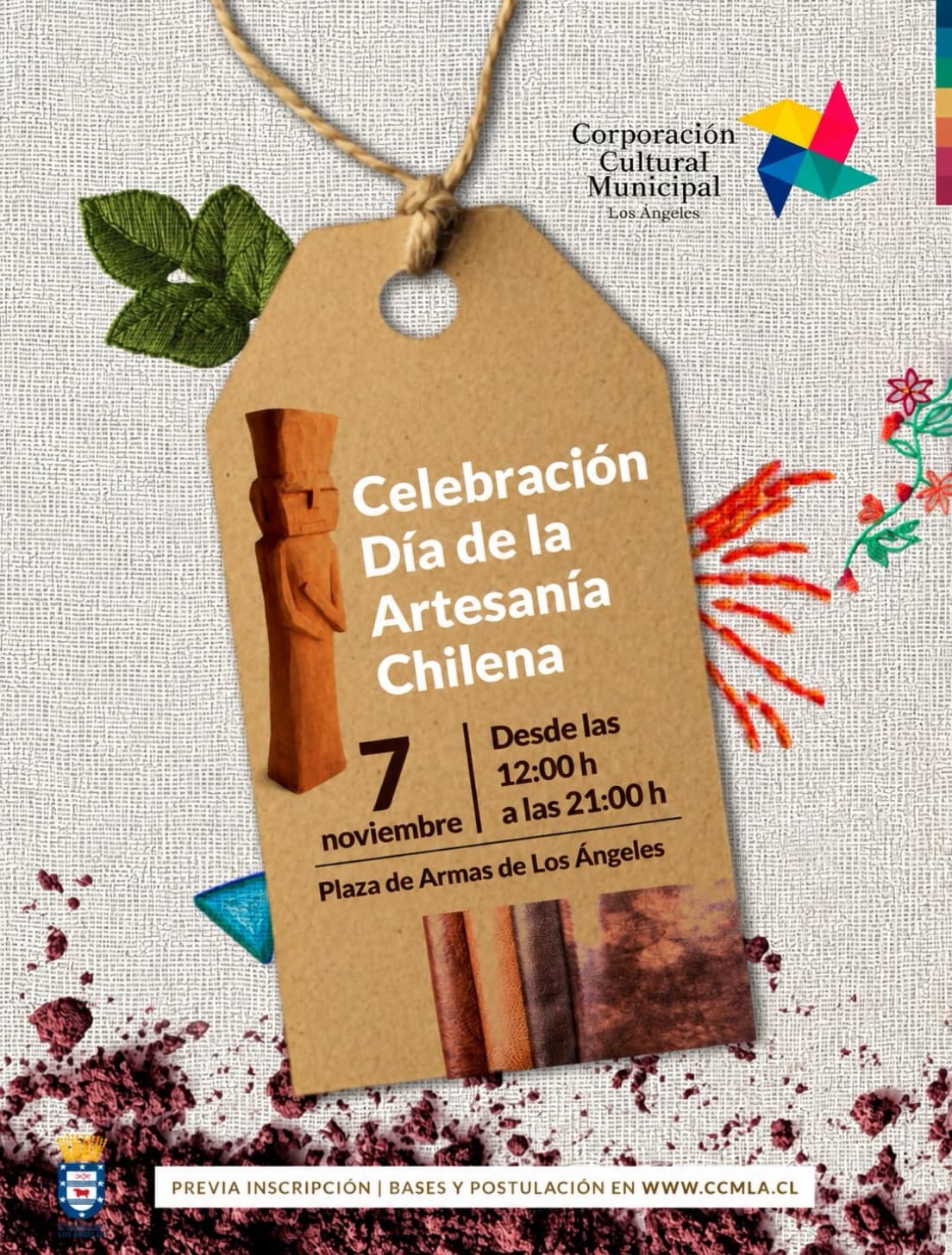 Celebración del Día de la Artesanía Chilena en Plaza de Armas de Los Ángeles