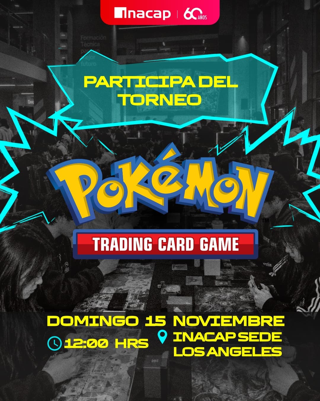 Torneo Pokémon JCC en INACAP CARD FEST 2026 Los Ángeles